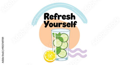 Refreshing drink icon