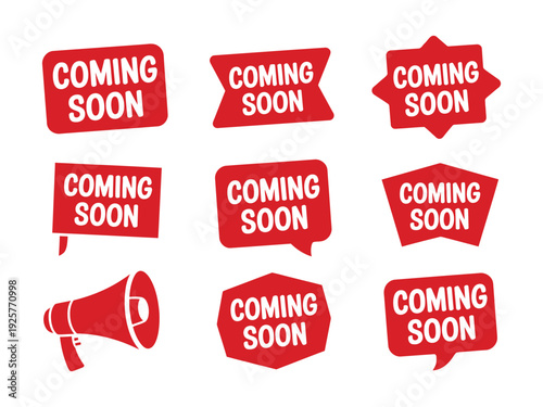 Red announcement badges declare something is.