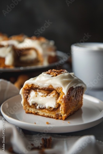 Wallpaper Mural Carrot Cake Cinnamon Rolls with Cream Cheese Frosting Food Photography Torontodigital.ca