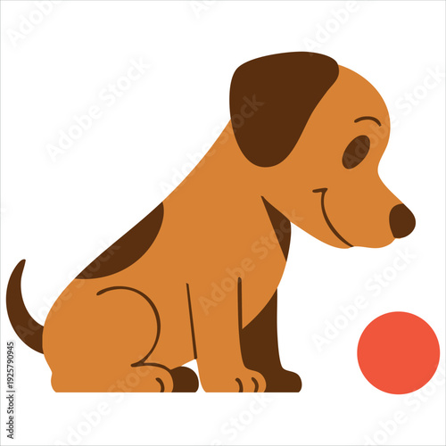 Friendly Golden Retriever collection for dog lover and pet illustration concepts