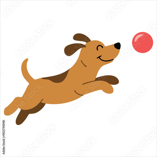 Golden Retriever dog vector illustration collection for pet lover and canine breed designs