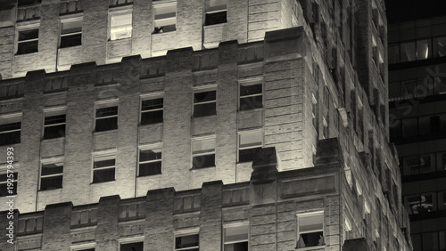 Wallpaper Mural Illuminated New York City building glowing at night stunning exterior view Torontodigital.ca