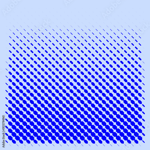An abstract geometric pattern of bright blue diagonal diamonds on a light background. The illustration resembles a dynamic neon grid in a futuristic space.