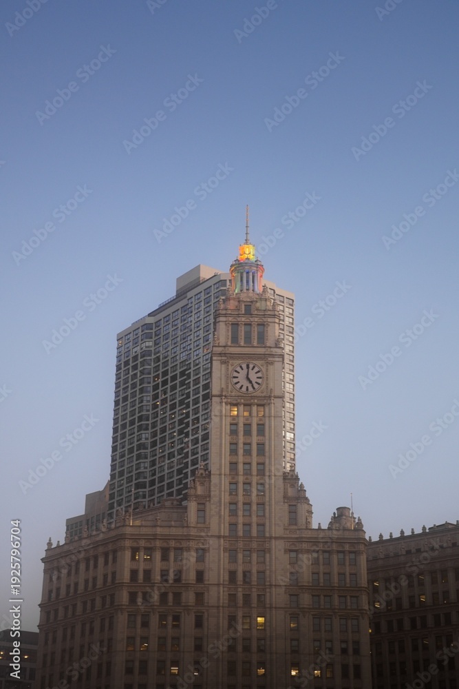 custom made wallpaper toronto digitalView of Chicago Building at Sunrise