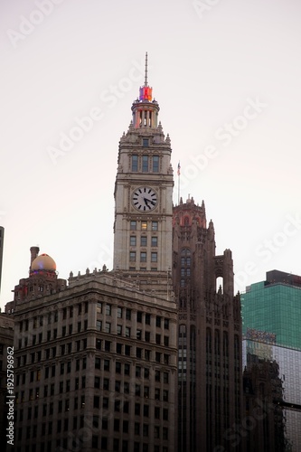 Wallpaper Mural View of Chicago Buildings at Sunrise Torontodigital.ca
