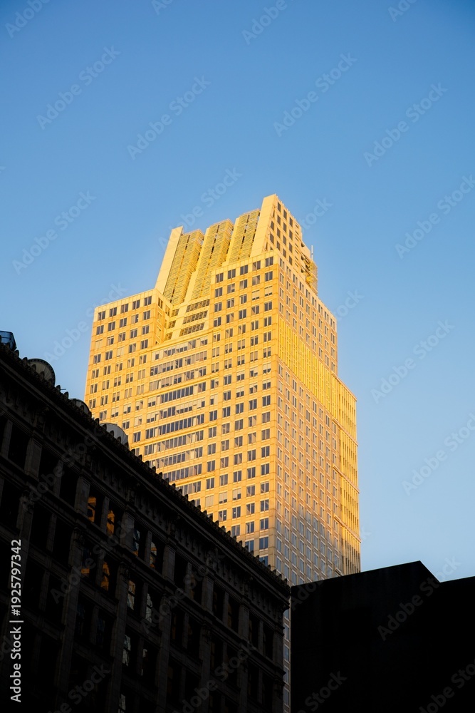 custom made wallpaper toronto digitalView of Chicago Buildings at Sunrise