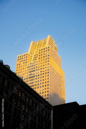 Wallpaper Mural View of Chicago Buildings at Sunrise Torontodigital.ca
