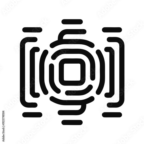 A black and white image of a qr code