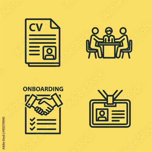 Handshake on document icon symbolizing partnership agreements. Suitable for business, marketing, or social media visuals.