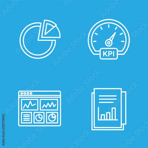 A clean and modern graphic of business analytics, ideal for financial and technological themes, emphasizing growth and data analysis.