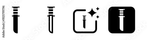 Combat knife icon representing military tactical survival and gaming themes