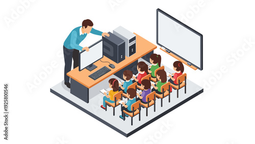 Isometric classroom learning with technology integration in modern education