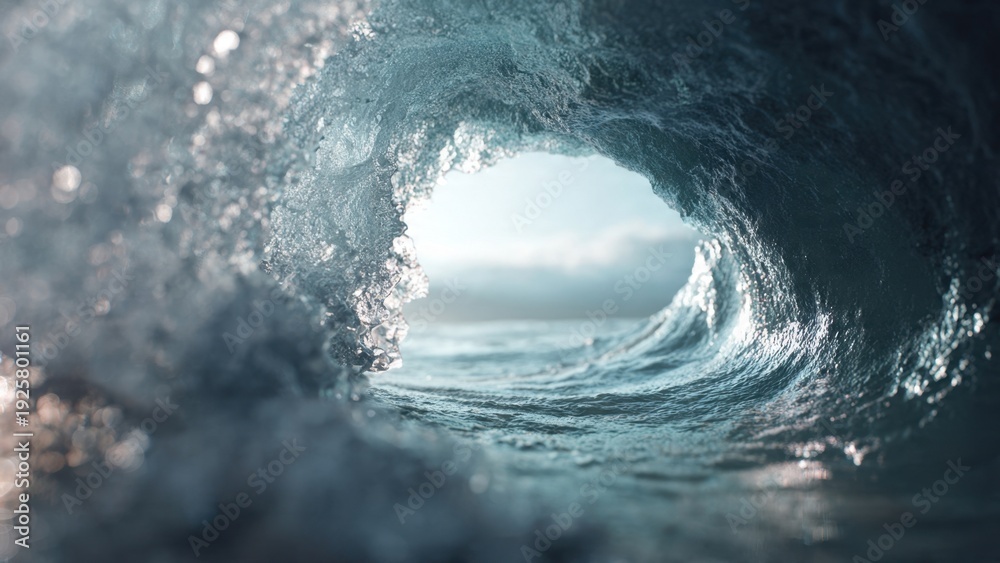 Fototapeta premium Ocean Wave Tunnel