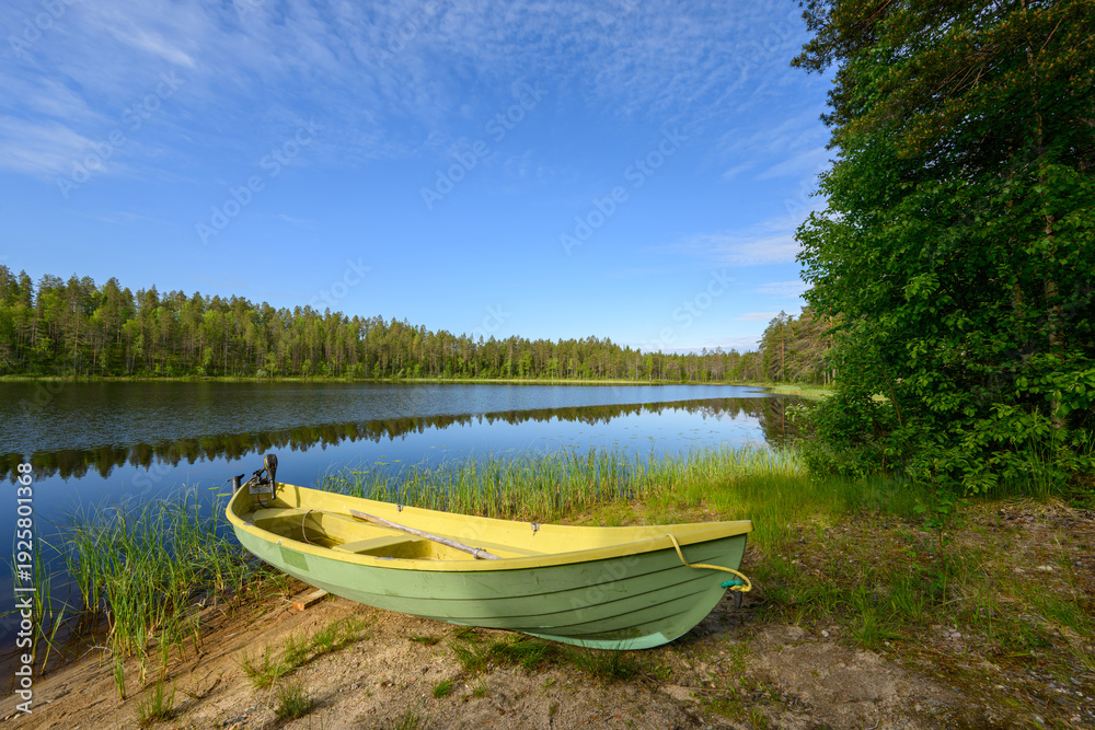 custom made wallpaper toronto digitalbeautiful calm lake in the forest