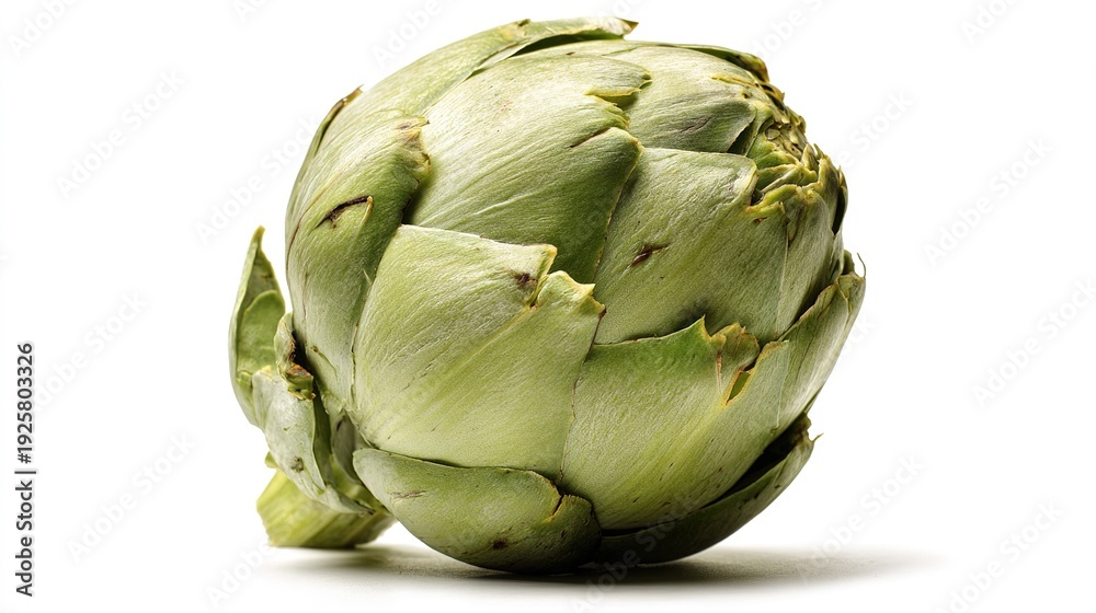 Fototapeta premium The Solitary Artichoke: A Symbol of Growth and Connection