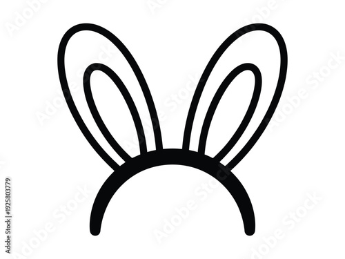 Bunny ears headband is a cute costume.