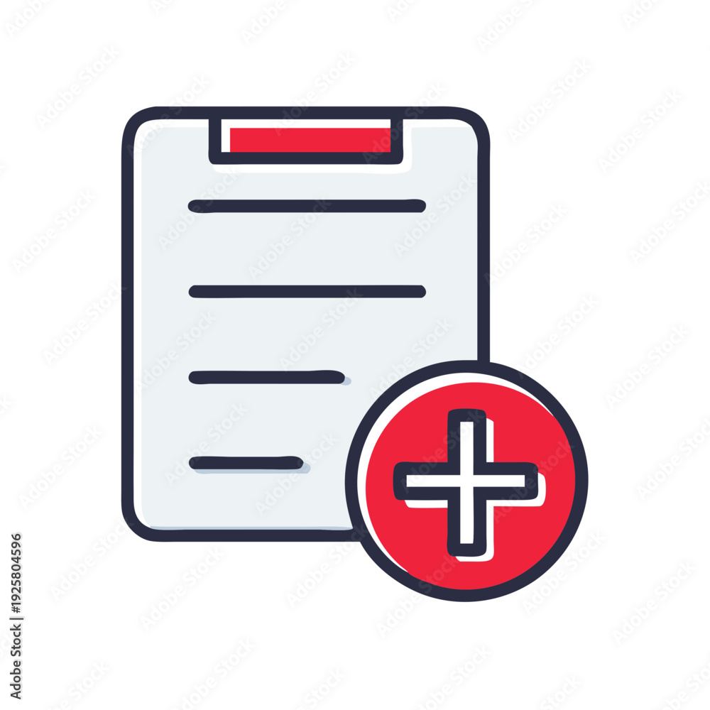 Obraz premium Clipboard Add Document Icon for Task Management Project Planning and Business Workflow Optimization