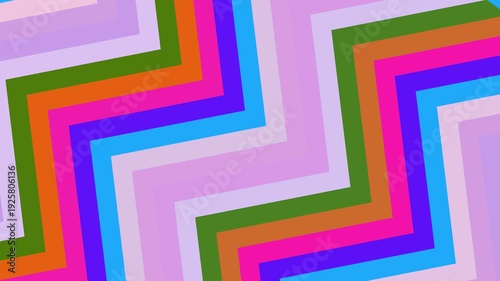Vibrant Multi-Colored Zigzag Abstract Geometric Background