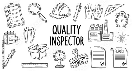 Quality inspector tools and symbols for manufacturing and industrial control