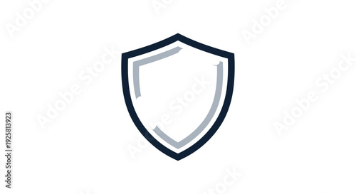 Shield Symbol: Secure Protection, Safety, And Cybersecurity Icon, Modern Design Illustrative