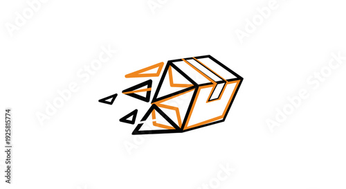 Speedy Freight Delivery Symbol Illustrating Fast Shipping And Worldwide Logistics