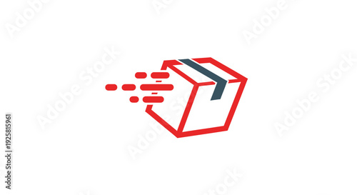Speedy Parcel Delivery Concept Depicted In A Modern Logo Style for Swift Logistics Services