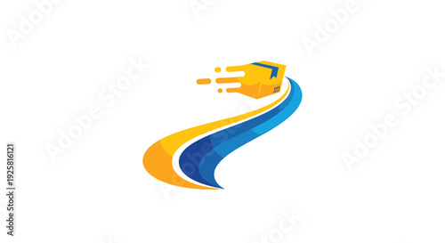 Speedy Shipment Logo Illustrating Swift Delivery Through Express Logistics Services