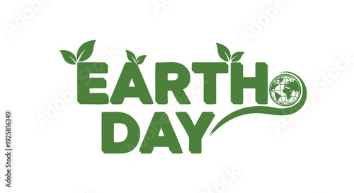 Earth Day logo vector