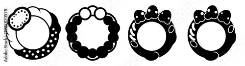 Water conservation and eco-friendly lifestyle icons set, circular badge design, sustainable living vector illustration