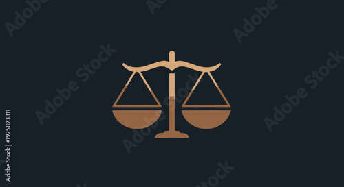 Symbolic Justice Illustration Depicting Fairness, Law, And The Conceptual Balance