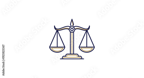 Symbolic Justice Illustration Representing Balance and Fairness in Legal and Ethical Concepts