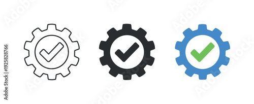 Process efficiency concept shown as an interlocking gear wheel with evenly spaced teeth forming a precise mechanical symbol,