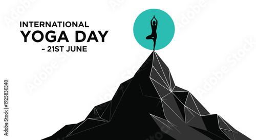 International Yoga Day vector graphic