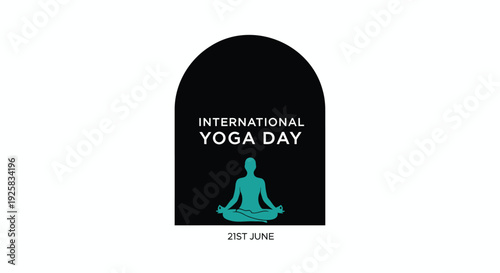 International Yoga Day logo, June 21st