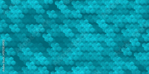 Abstract geometric pattern with blue mint hexagon shape vector illustration.eps.1