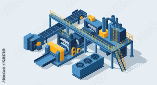 Industrial Manufacturing Plant Production Line Machinery.