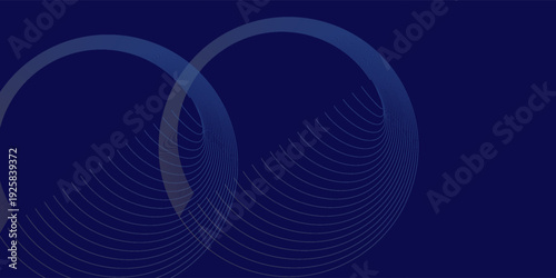 Abstract blue background with glowing curved lines. Shiny blue swirl curve lines design. Spiral lines. Geometric oval pattern. Futuristic technology concept. Vector illustration