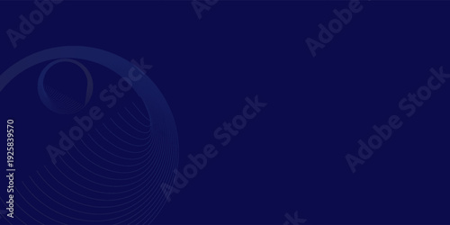 Abstract blue background with glowing curved lines. Shiny blue swirl curve lines design. Spiral lines. Geometric oval pattern. Futuristic technology concept. Vector illustration