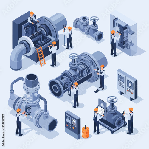 Industrial Maintenance and Repair of Heavy Machinery and Valves.