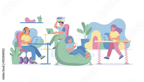 Empowering Modern Professionals: Diverse Workstyles and Agile Productivity in a Flexible Digital Ecosystem