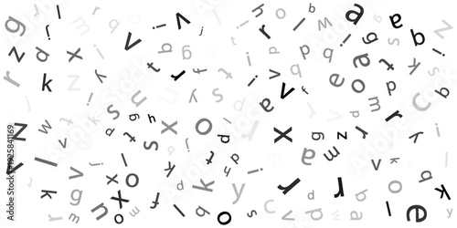 falling colorful messy numbers. math study concept with flying digits. posh back to school mathematics banner on white background. falling numbers vector illustrationeps.10..