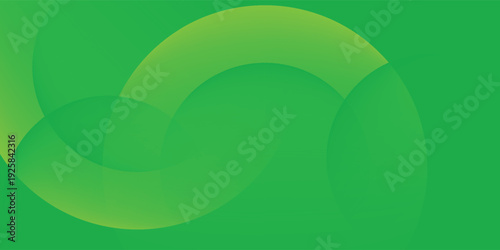 Abstract green circle background trendy. Fluid shapes composition.