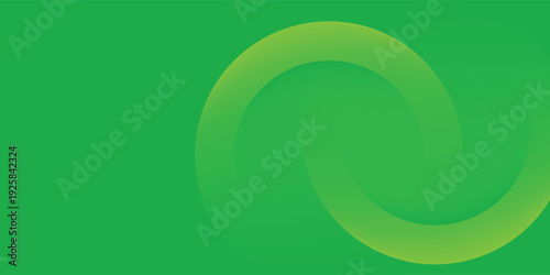 Abstract green circle background trendy. Fluid shapes composition.