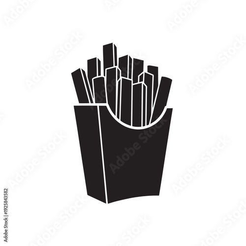 french fries in a box