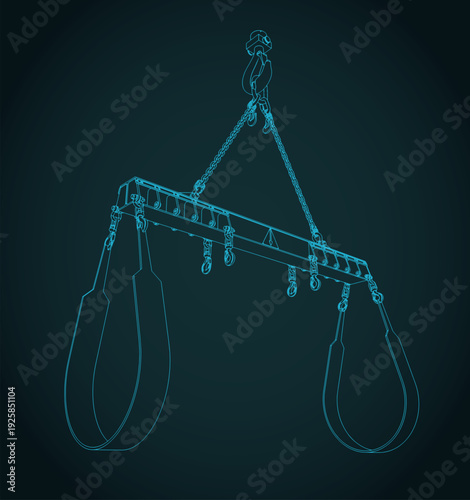 Lifting beam illustration