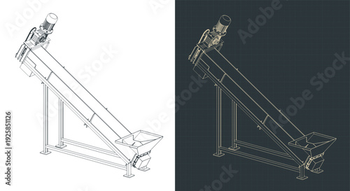 Screw conveyor isometric drawings