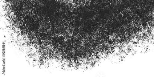 фотографія Abstract Black Powder Burst and Gritty Charcoal Particle Spray on White Backgrou