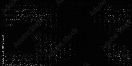 Dot white black wave technology texture background. Abstract big data digital concept. 3d rendering.