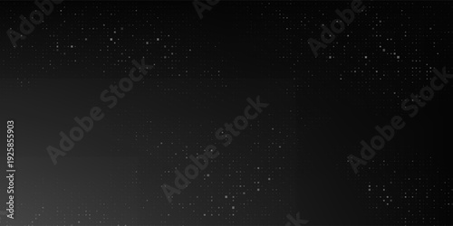 Dot white black wave technology texture background. Abstract big data digital concept. 3d rendering.