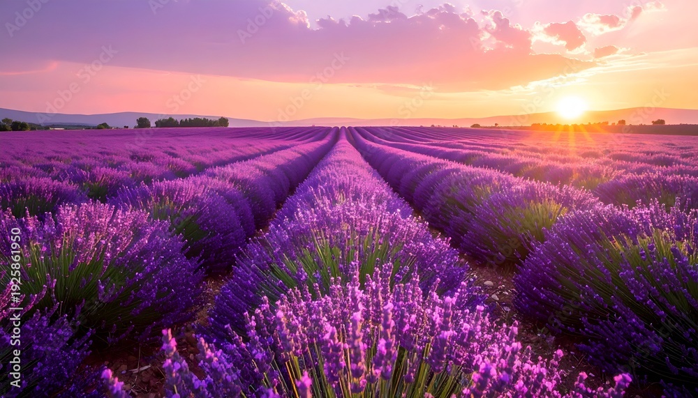 Fototapeta premium Field sunset